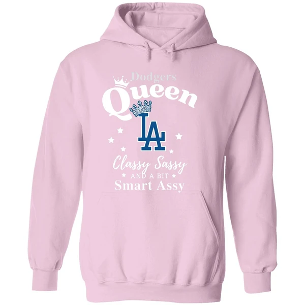 Los Angeles Dodgers Baseball Queen Classy Sassy And A Bit Smart Assy Hoodie - Image 5