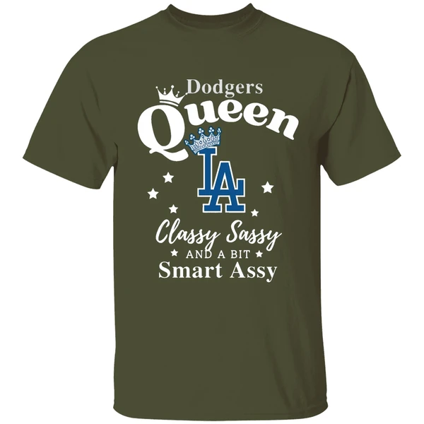 Los Angeles Dodgers Baseball Queen Classy Sassy And A Bit Smart Assy Shirt - Image 4