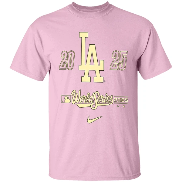 Los Angeles Dodgers Black 2025 World Series Participant Advance The Runner Shirt - Image 2