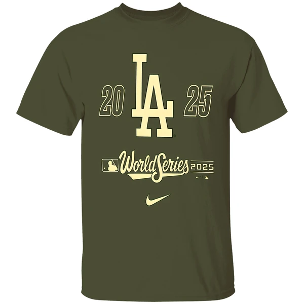 Los Angeles Dodgers Black 2025 World Series Participant Advance The Runner Shirt - Image 3