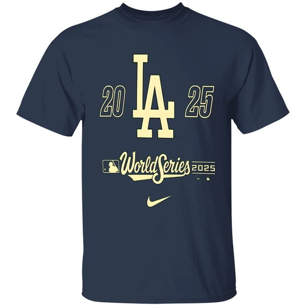 Los Angeles Dodgers Black 2025 World Series Participant Advance The Runner Shirt - Image 4