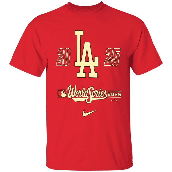 Los Angeles Dodgers Black 2025 World Series Participant Advance The Runner Shirt - Image 6