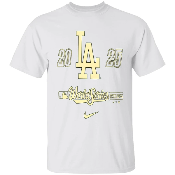 Los Angeles Dodgers Black 2025 World Series Participant Advance The Runner Shirt - Image 9