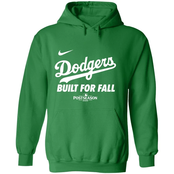 Los Angeles Dodgers Built For Fall 2025 Mlb Postseason Hoodie - Image 2