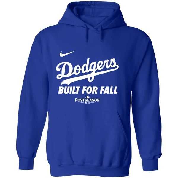 Los Angeles Dodgers Built For Fall 2025 Mlb Postseason Hoodie - Image 7