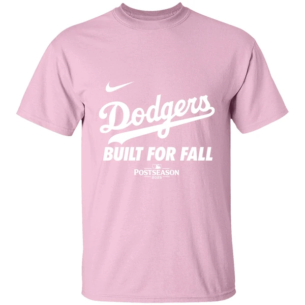 Los Angeles Dodgers Built For Fall 2025 Mlb Postseason Shirt - Image 3