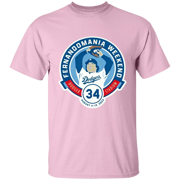 Los Angeles Dodgers Fernandomania Weekend Dodger Stadium 34 Shirt Los Angeles Dodgers Fernandomania Weekend Dodger Stadium 34 Shirt