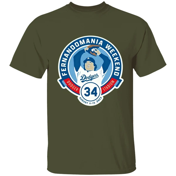 Los Angeles Dodgers Fernandomania Weekend Dodger Stadium 34 Shirt - Image 3