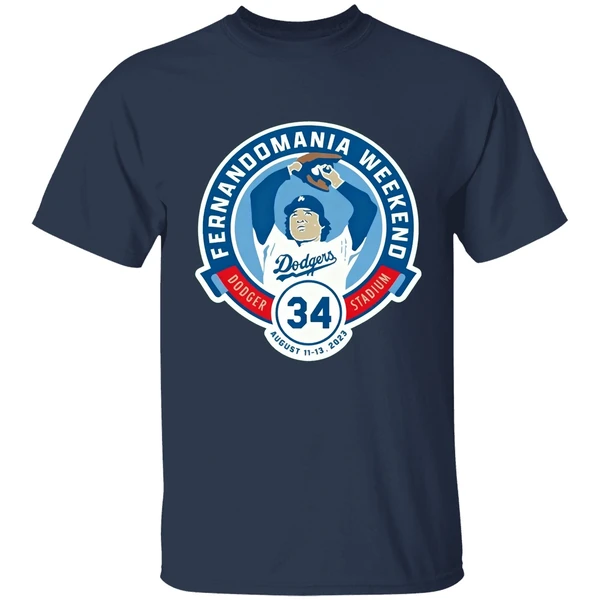 Los Angeles Dodgers Fernandomania Weekend Dodger Stadium 34 Shirt - Image 4