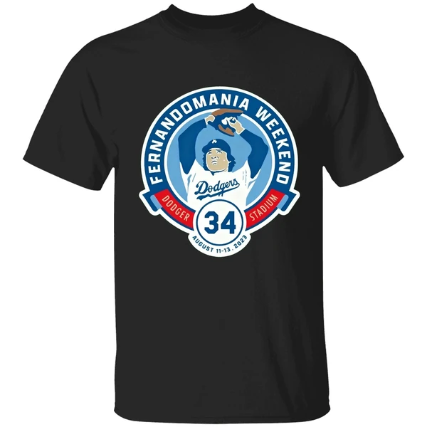 Los Angeles Dodgers Fernandomania Weekend Dodger Stadium 34 Shirt - Image 9