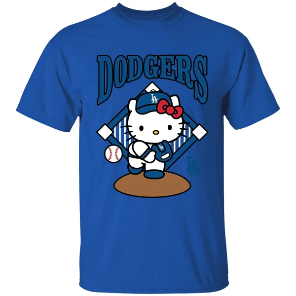 Los Angeles Dodgers Hello Kitty 2026 Shirt - Image 5
