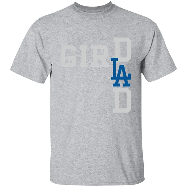 Los Angeles Dodgers La Girl Dad Shirt - Image 9