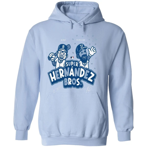 Los Angeles Dodgers Super Hernandez Bros 2025 Hoodie - Image 4