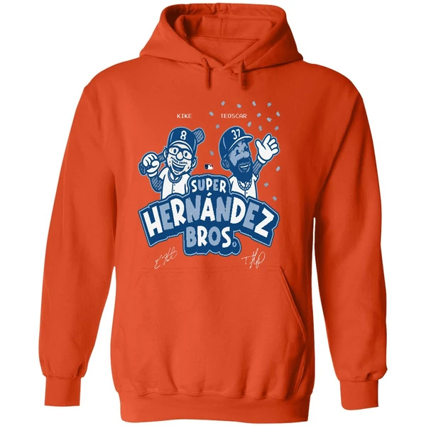 Los Angeles Dodgers Super Hernandez Bros 2025 Hoodie - Image 6