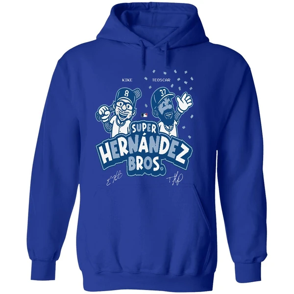 Los Angeles Dodgers Super Hernandez Bros 2025 Hoodie - Image 7