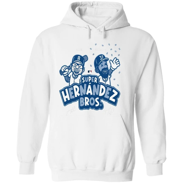 Los Angeles Dodgers Super Hernandez Bros 2025 Hoodie - Image 8