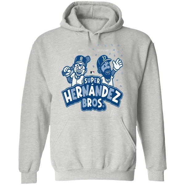 Los Angeles Dodgers Super Hernandez Bros 2025 Hoodie - Image 9