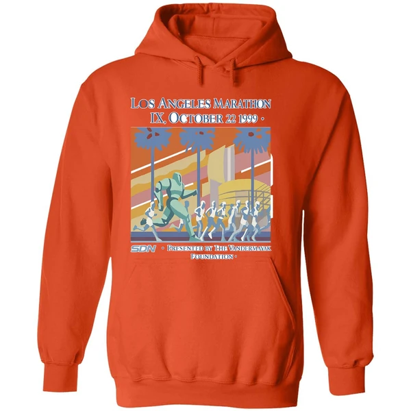 Los Angeles Marathon Ix October 22 1999 Presented By The Vanderstank Foundation Hoodie - Image 6