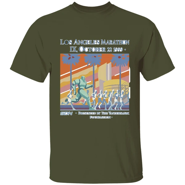 Los Angeles Marathon Ix October 22 1999 Presented By The Vanderstank Foundation Shirt - Image 3