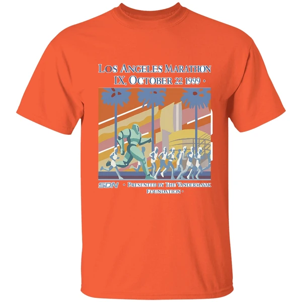 Los Angeles Marathon Ix October 22 1999 Presented By The Vanderstank Foundation Shirt - Image 5