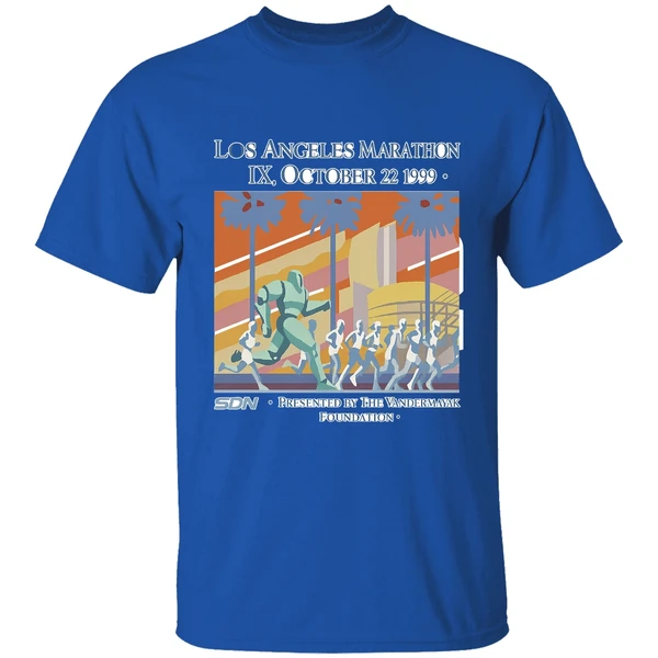 Los Angeles Marathon Ix October 22 1999 Presented By The Vanderstank Foundation Shirt - Image 7