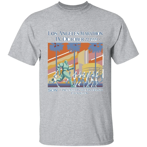 Los Angeles Marathon Ix October 22 1999 Presented By The Vanderstank Foundation Shirt