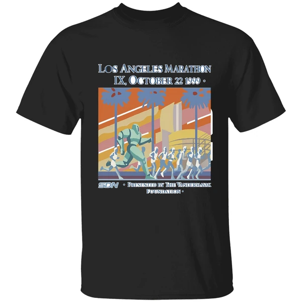 Los Angeles Marathon Ix October 22 1999 Presented By The Vanderstank Foundation Shirt - Image 8
