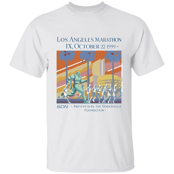 Los Angeles Marathon Ix October 22 1999 Presented By The Vanderstank Foundation Shirt - Image 9