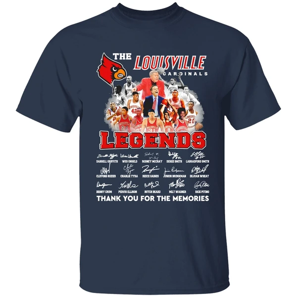 louisville cardinals legends thank you for the memories shirt navy