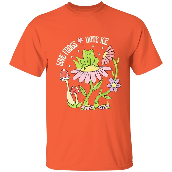 Love Frogs Hate Ice Resist Portland Frog I Stand With Frog Protest Floral Shirt - Image 5