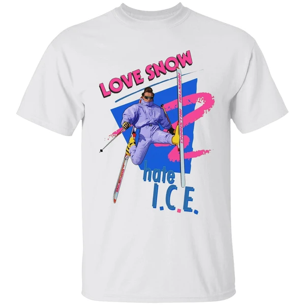 Love Snow Hate Ice Skiing Shirt