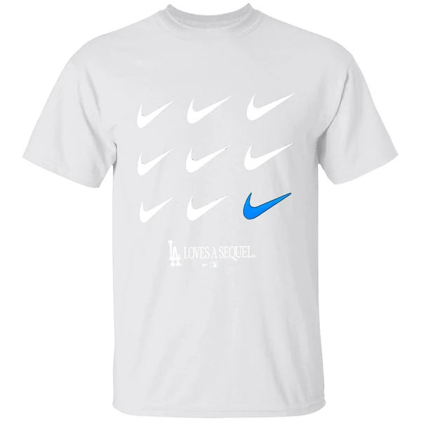 Loves A Sequel Los Angeles Dodgers Nike 2025 World Series Champions Shirt - Image 9