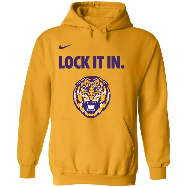 Lsu Tigers Nike Lock It In Ncaa Bench Hoodie