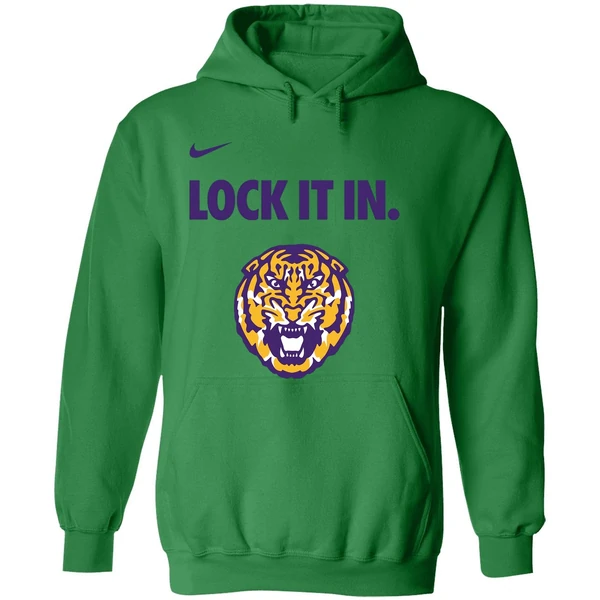 Lsu Tigers Nike Lock It In Ncaa Bench Hoodie - Image 2