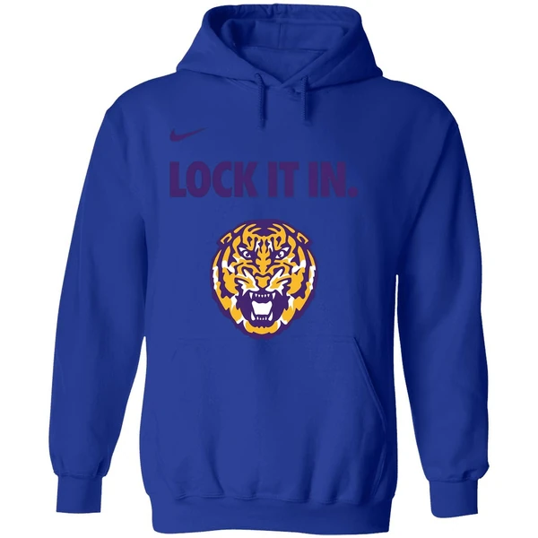 Lsu Tigers Nike Lock It In Ncaa Bench Hoodie - Image 7