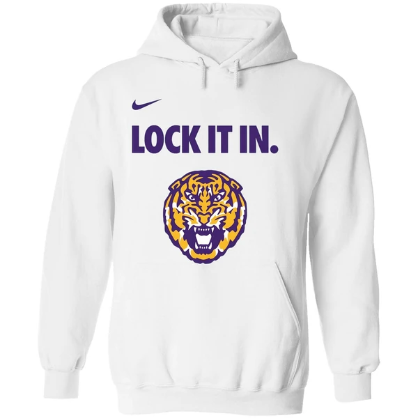 Lsu Tigers Nike Lock It In Ncaa Bench Hoodie - Image 8