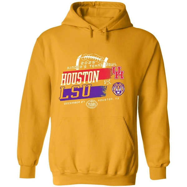 Lsu Tigers Vs Houston Cougars Kinders Texas Bowl 2025 Hoodie