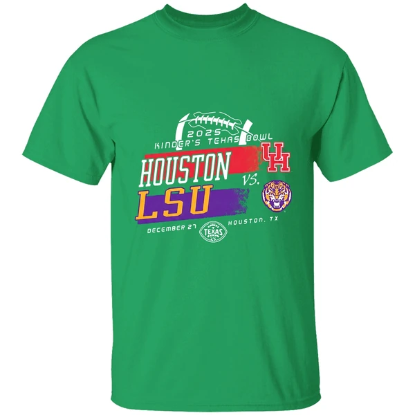 Lsu Tigers Vs Houston Cougars Kinders Texas Bowl 2025 Shirt - Image 2