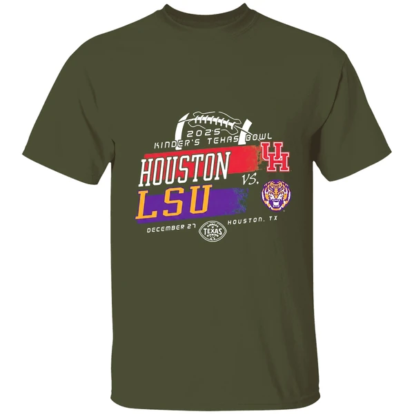 Lsu Tigers Vs Houston Cougars Kinders Texas Bowl 2025 Shirt - Image 4
