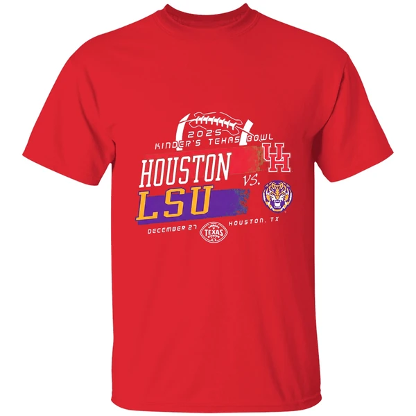 Lsu Tigers Vs Houston Cougars Kinders Texas Bowl 2025 Shirt - Image 7