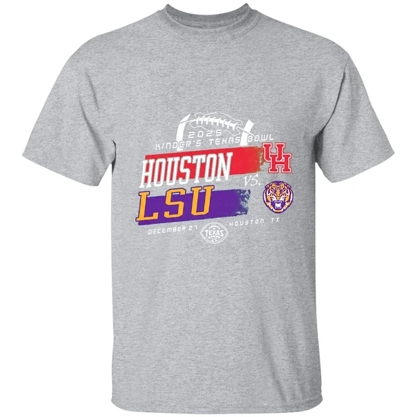 Lsu Tigers Vs Houston Cougars Kinders Texas Bowl 2025 Shirt - Image 9