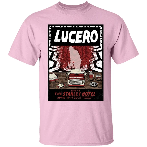 lucero estes park co on apr 18 19 2026 tour poster shirt lightpink