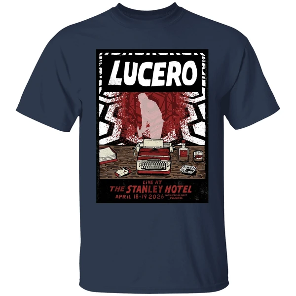 lucero estes park co on apr 18 19 2026 tour poster shirt navy