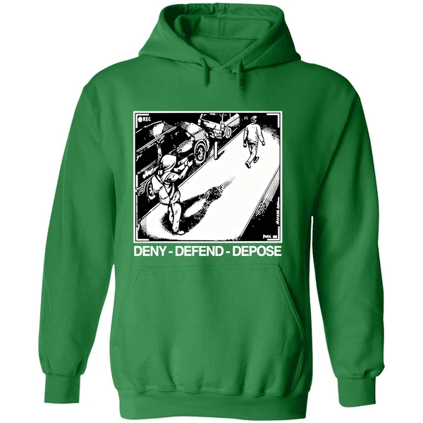 Luigi Deny Defend Depose Camera Shooting Ceo Rec Hoodie - Image 2