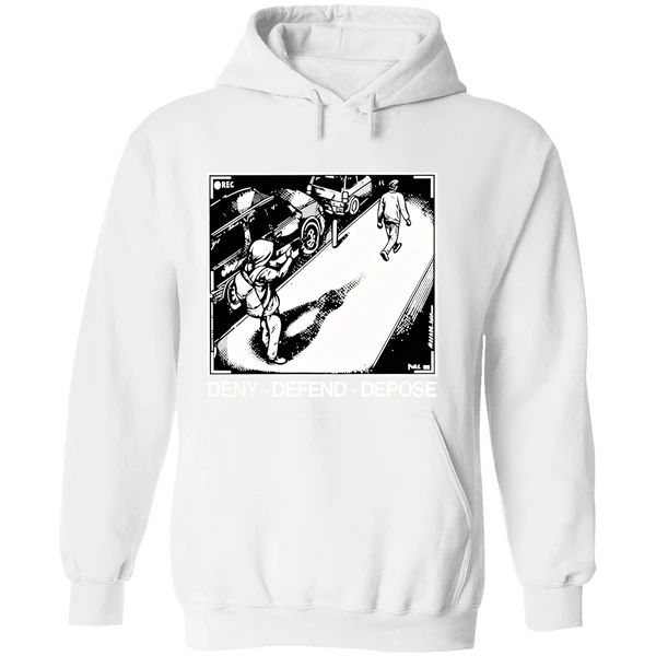 Luigi Deny Defend Depose Camera Shooting Ceo Rec Hoodie - Image 8