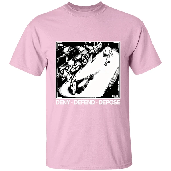 luigi deny defend depose camera shooting ceo rec shirt lightpink