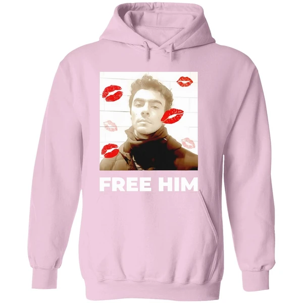 Luigi Mangione Free Him Lips Hoodie - Image 5