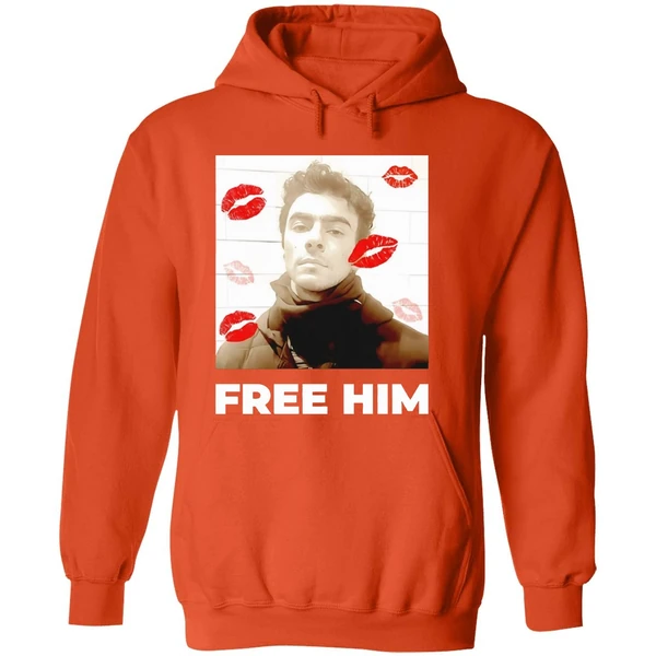 Luigi Mangione Free Him Lips Hoodie - Image 6