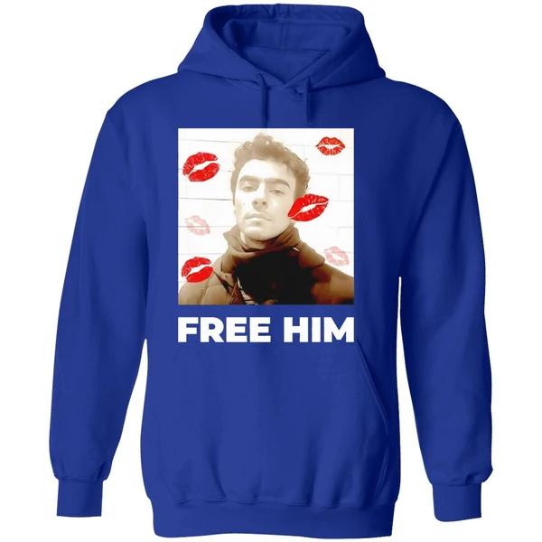 Luigi Mangione Free Him Lips Hoodie - Image 7