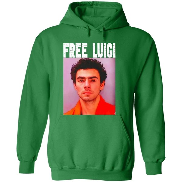 Luigi Mangione Free Mangione Mugshot Christmas Hoodie - Image 2